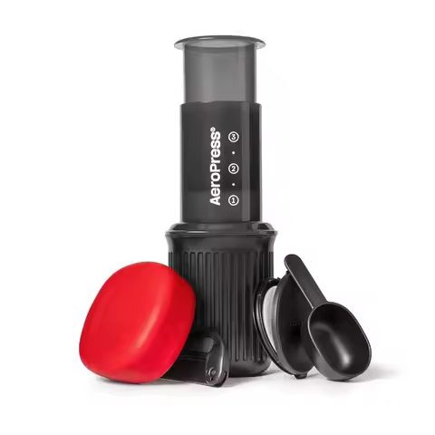 Portable Coffee Maker Kit, AeroPress Go Travel French Press Pour Over Espresso Brewer, 2 Min Brew Le