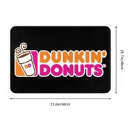 New Dunkin Donuts Logo Bathroom Flannel Floor Mat Toilet Toilet Anti-slip Foot Mat Coffee Table Door