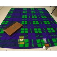 Sarung BHS FULL SUTRA KDT Hijau kotak Besar GOLD