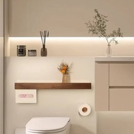 美妝護膚品收納架 浴室衛生間置物架 免釘安裝 胡桃木