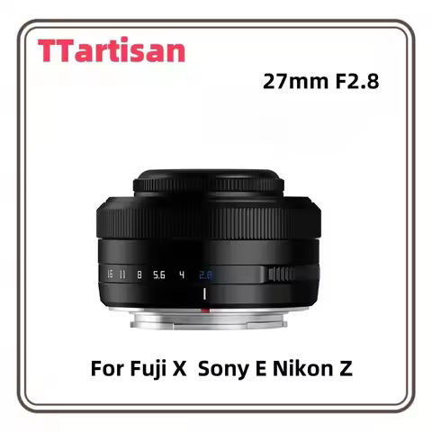 TTArtisan 27mm F2.8 Auto Focus Camera Lens for Fuji X Fujifilm XF Sony E Nikon Z Mount STM APS-C Eye