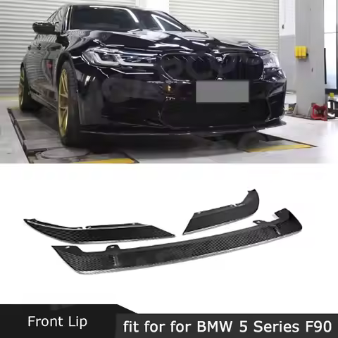 JMCARCOOL Dry Carbon Fiber Front Bumper Lip Chin Splitters Flaps Canards Protector for BMW 5 Series 