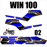 (COD) Sticker Striping Lis Variations WIN 100 Code Design ULUM-02