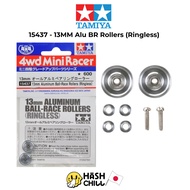 TAMIYA 15437-13mm ALUMINUM BALL-RACE ROLLERS (RINGLESS) Roll 13 Tons