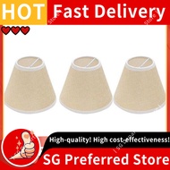 3Pcs Cloth Bubble Type Lamp Shade Simple Lampshade Ceiling Lamp Cover Light Accessory for Home-Khaki