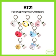 [BT21] Face Cap Keyring (7 Characters)