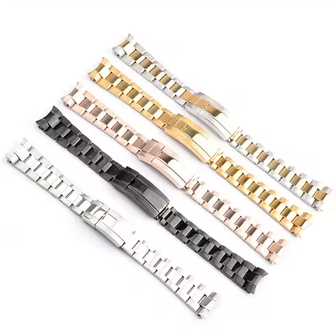Solid Stainless Steel 20mm 21mm Watch Band For Rolex Oyster Perpetual Datejust DAYTONA SUBMARINER Lu