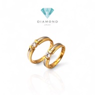 16K dualtone Gold Wedding Ring - Diamond Jewelry
