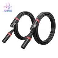 2 Pack XLR Microphone Cables XLR Cable XLR Male to Female Audio Microphone Cable 10 Ft