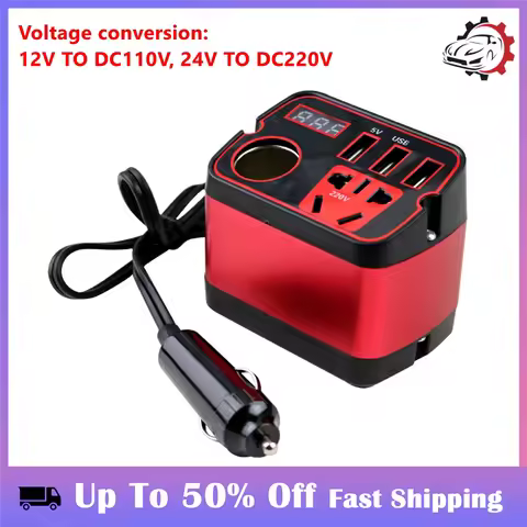 Built In Safety Protection Inverter Power Inverter Car Converter 7.5*6*5.5cm 12V Inverter DC 12V To 
