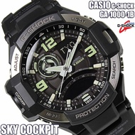 Casio G-Shock GA-1000-1BDR Gravitymaster Twin Sensor Analog-Digital Black Resin Mens Watch