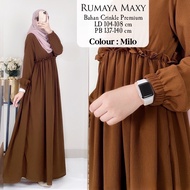 Gamis wanita dres Terbaru 2025 model gamis viral Rumaya Dress bahan Crinkle Premium murah dan fashio