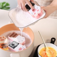 3Pcs/Set Household Multi-Purpose Cat Claw Cleaning Sponge Wipe / Kitchen Microfiber Double Sided Dis