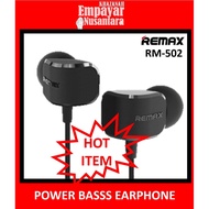 REMAX EARPHONE RM-502 - POWER BASS HIGH QUALITY SOUND 100% ORIGINAL