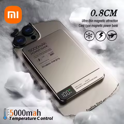 Xiaomi 5000mAh Magnetic Wireless PowerBank Digital Display PD22.5W Fast Charging External Battery Fo