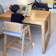 實木兒童餐椅寶寶飯座椅子家用成長椅學習椅可升降多功能餐桌椅