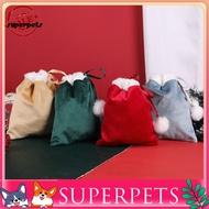  Christmas Drawstring Bag Velvet Gift Bag for Holiday Parties Portable Christmas Gift Bag with Drawstring Closure Reusable Holiday Packaging for Southeast Asian Buyers