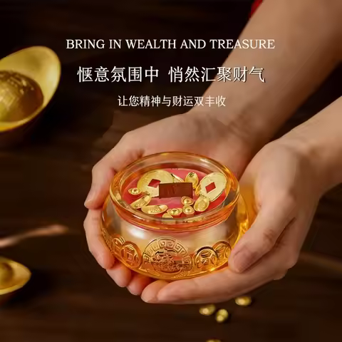 New Year Gift Cornucopia Ingot Aroma Candle Chinese Style Lingering Fragrance Long-lasting Household