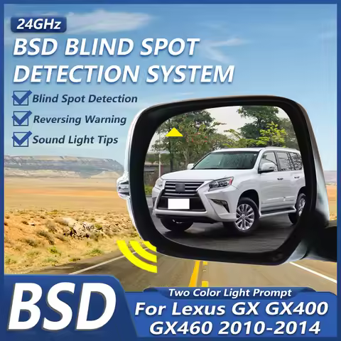 Car 24GHZ Radar Change Lane Aided Alarm Sensor Blind Spot Monitoring System BSD BSA BSM For Lexus GX