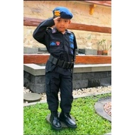 NRT Baju seragam Brimob Hitam Baju Polisi Brimob Hitam Kostum profesi