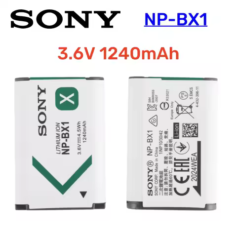 Original 1240mAh NP-BX1 Battery for Sony DSC-RX100 DSC-WX500 IV HX300 WX300 HDR-AS15 X3000R MV1 AS30