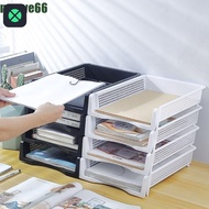 1F Stackable File Rack, Desktop Organizer File Organizer A4 File Storage Tray, Simple Papers Rack La