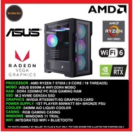 Gaming PC Desktop AMD Ryzen 7 5700X/8GB/16GB/512GB SSD/1TB SSD/RTX5060TI 8GB/600W/240MM/WIFI