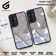 HP MIRROR SAMSUNG A55 SOFTCASE GLASS FULL COVER CASING MIRROR SAMSUNG A55 (RIBBON) - CASING AESTHETI