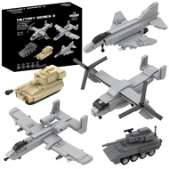 Apostrophe Games 5 Military Building Block Sets - (901 Pieces) A-10 Thunderbolt II, F-4 Phantom II, 