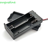 AUGUSTINE DIY Battery Box Battery 2 Slots Battery Storage Boxes ON/OFF Switch for 18650 Battery 2X Black Storage Box High Quality Battery Holder/Multicolor