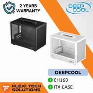 Flexi Tech Deepcool CH160 ITX Case - Black/White