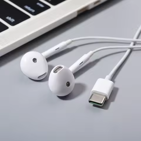 OPPO Half-in Earphone 3.5MM USB Type C Wired Headset Built-in Microphone For OPPO Find X7 X6 X5 Pro 
