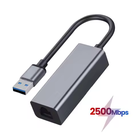 Nku 2.5Gbps RTL8156B USB 3.0 Network Card 2500Mbps USB to RJ45 Ethernet Adapter LAN Cable Free Drive