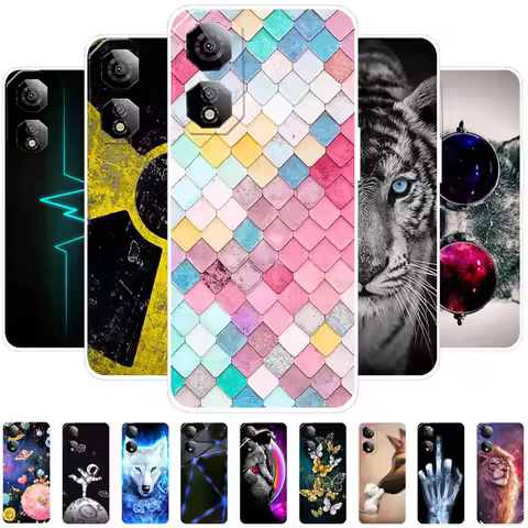 Case For ZTE nubia Neo 2 5G Z2352N Cute Animal Transparent Soft Silicone TPU Phone Cover For Nubia N