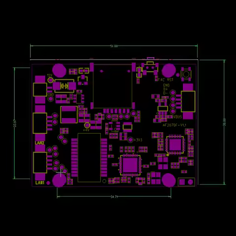 4G Dual LAN Module with WiFi LTE Wireless Modem Board with 2 Ethernet Port Support LTE B1/3/5/7/8/20