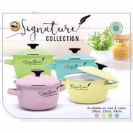 Maspion Signature Enamel Pot 20cm 22cm 24cm Medicine Cooking Pot/
