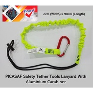PICASAF Safety Tether Tools Lanyard With Aluminium Carabiner ( 2cm x 90cm )