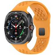 Breathable Silicone Bracelet For Samsung Watch Ultra 47mm LTE Strap Sport Strap Watchband Women Men 
