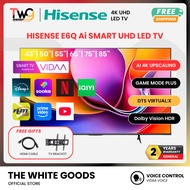 [FREE SHIPPING + 2 GIFT] Hisense ( 43" / 50" / 55" 58" 65" ) 4K Ai Smart UHD LED TV DTS I GAME MODEI