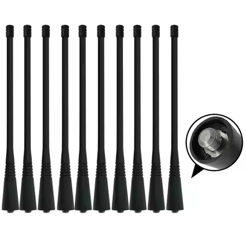 10PCS Walkie Talkie PMAE4016 403-512MHz Long Whip UHF Antenna For Radio PR400 PRO3150 GP340 CP200 GP