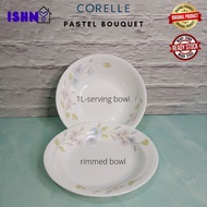 [Loose] CORELLE Pastel Bouquet serving/rimmed bowl