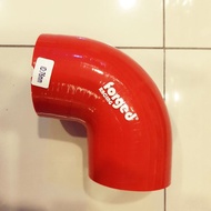 76mm 76 mm 3" Forged Racing Elbow 90 degree Straight Red Silicone Hose
