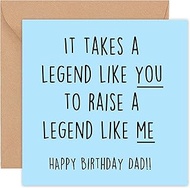 Dad Birthday Cards - Funny - Dad Birthday Card - Birthday Card Dad - Happy Birthday Dad - from Son D