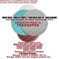 18PCS PACKAGE - 3" INCH ROUND GRIT 40-7000 ALLINONE STICK SANDPAPER