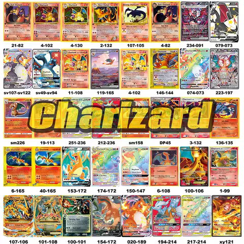Charizard Pokemon Cards 1st Edition Charizard 1996 Base Set SV/Team Rocket Foil Rare Cards Game Coll