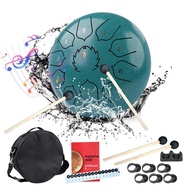 DOZZLY เหล็กกลอง 11 หมายเหตุ 8 นิ้วฝนกลองสําหรับภายนอก Garden Rain CHIME เครื่องดนตรีสําหรับโยคะสมาธ