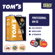 TOM'S Professional 0W20 Fully Synthetics Engine Oil (4L)