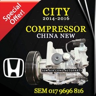 HONDA CITY T9A GM6 2014-2019 YEAR CHINA NEW COMPRESSOR/ KOMPRESOR (CAR AIRCOND SYSTEM)