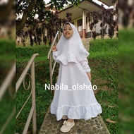 Baru Baju Muslim Anak | Gamis Anak Perempuan | Gamis Putih Anak