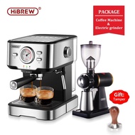 HiBREW Coffee Machine Cafetera 20 Bar Espresso inox Semi Automatic Expresso Cappuccino Hot Water Steam Temperature Display H5